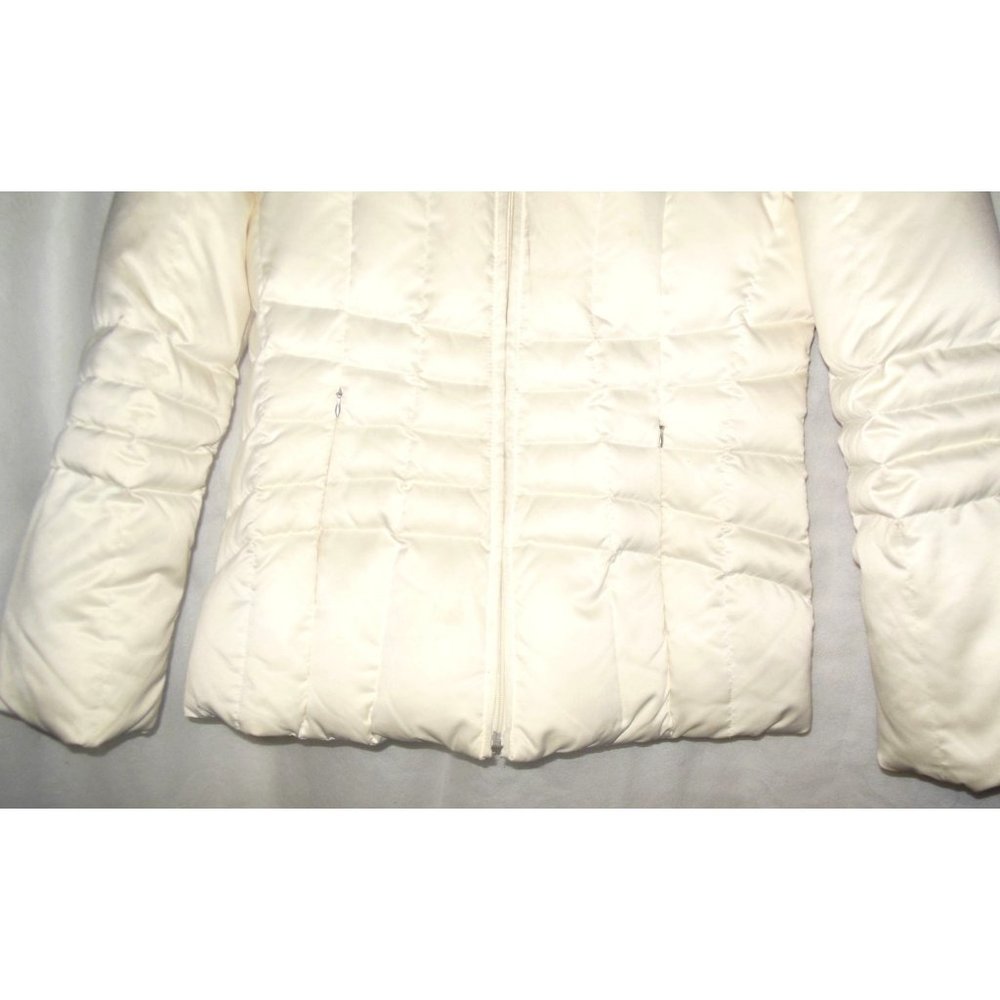 Calvin Klein Womens Down Puffer Jacket with Attached Hood White - Picture 4 of 4